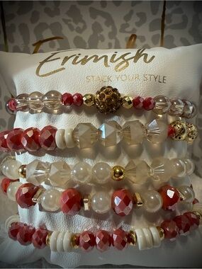 New ERIMISH Bracelets - 5 Pc -Coral - Custom Regular, Kids or Extended